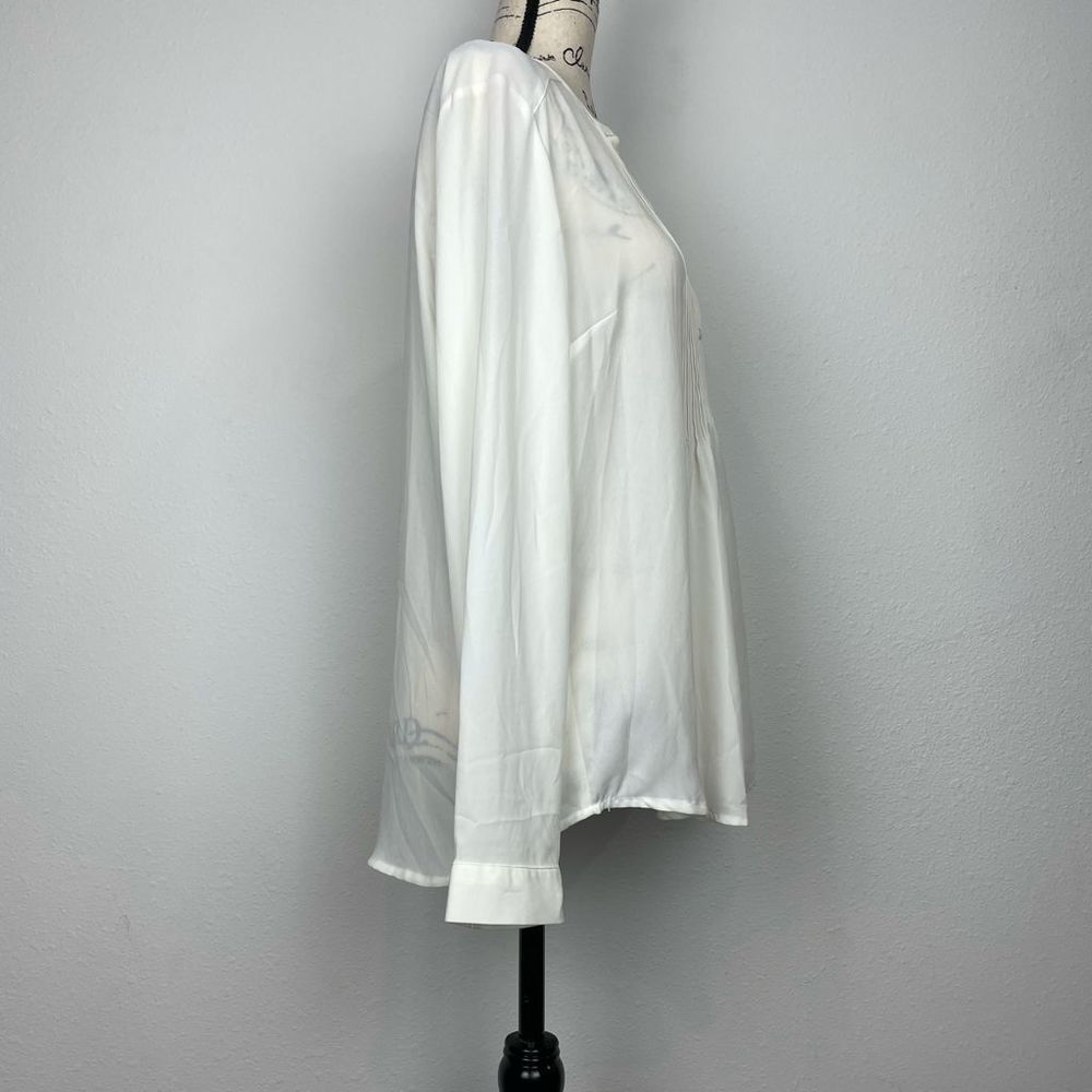 Laura Scott MediumWhite Long Sleeve Cottagecore Shirt - Picture 3 of 7